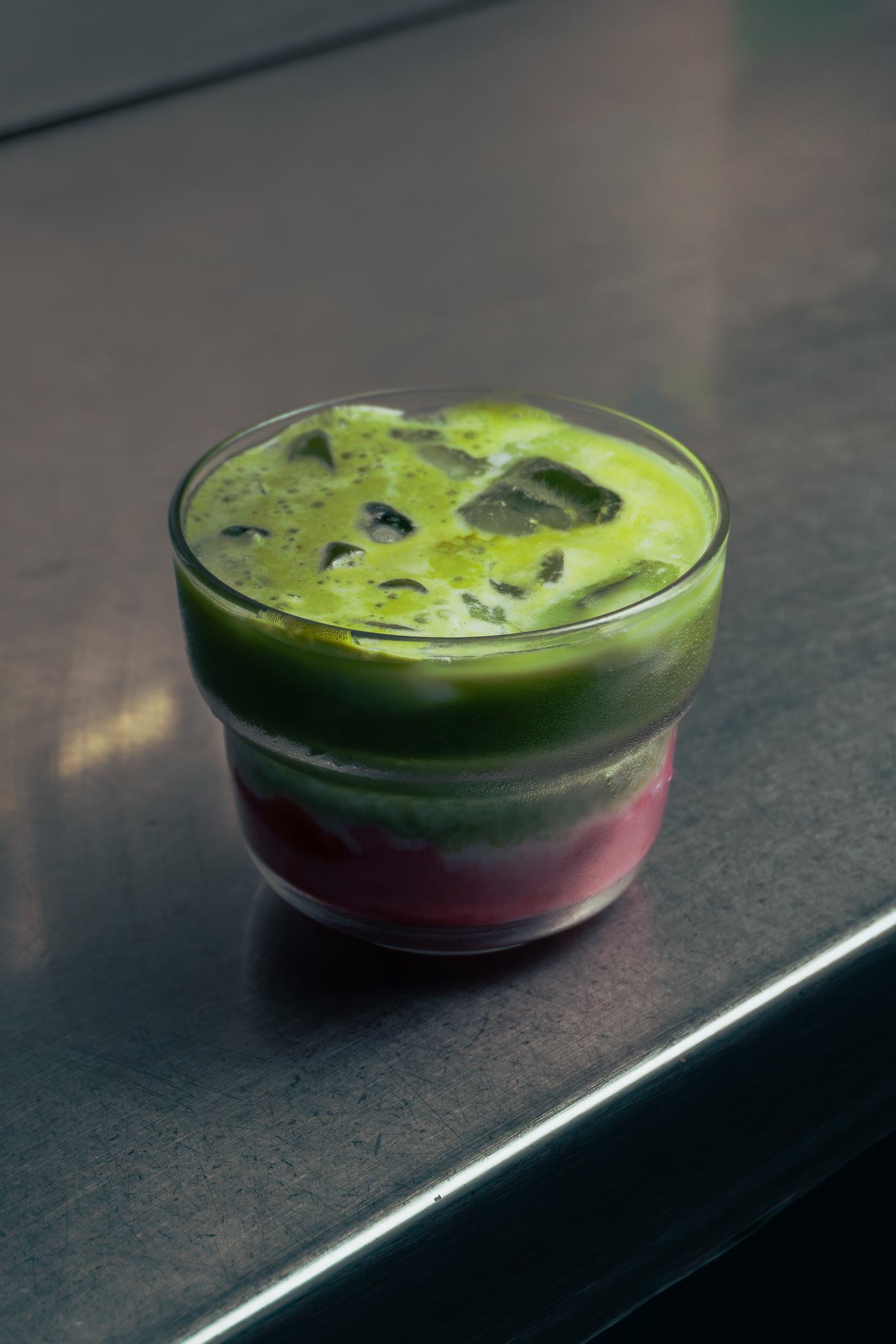 Mixed berry matcha