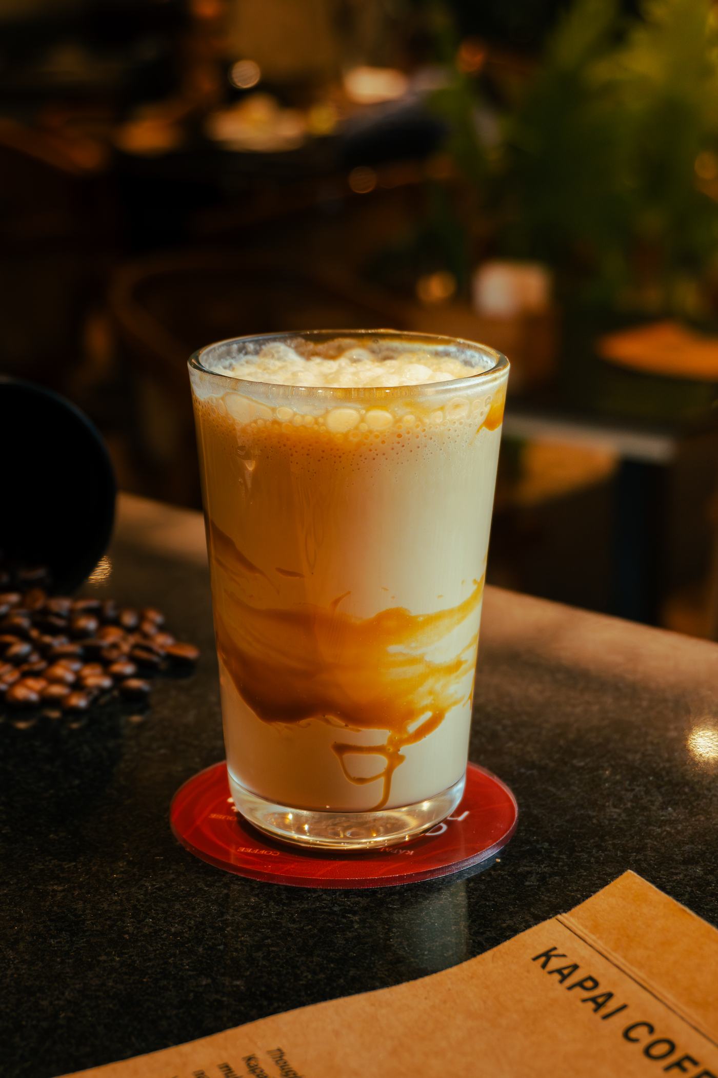 Salted caramel frappe